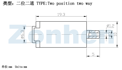 Eye massager solenoid valve